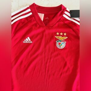 SL Benfica  Training Shirt - AUTHENTIC adidas Athletic Top - YOUTH Medium